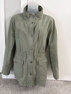 Talbots Olive Green Utility Jacket - Women's Size M